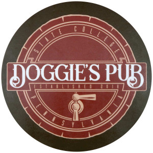 circular bar sign Doggie's Pub State College Pennsylvania Established 2018